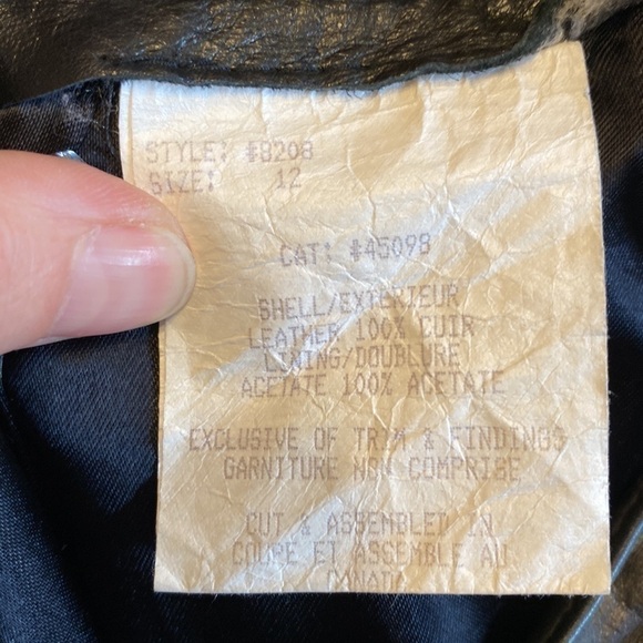 Daniel Marcus Vintage Black Leather Pencil Skirt Size S - Picture 9 of 11